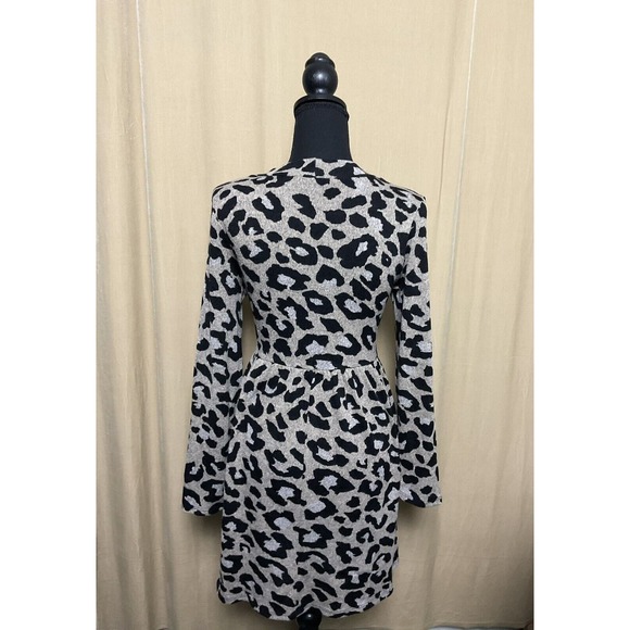 Jodifl Women's Size S Long Sleeve Polyester Blend Animal Print Long Sleeve Dress - Picture 5 of 7